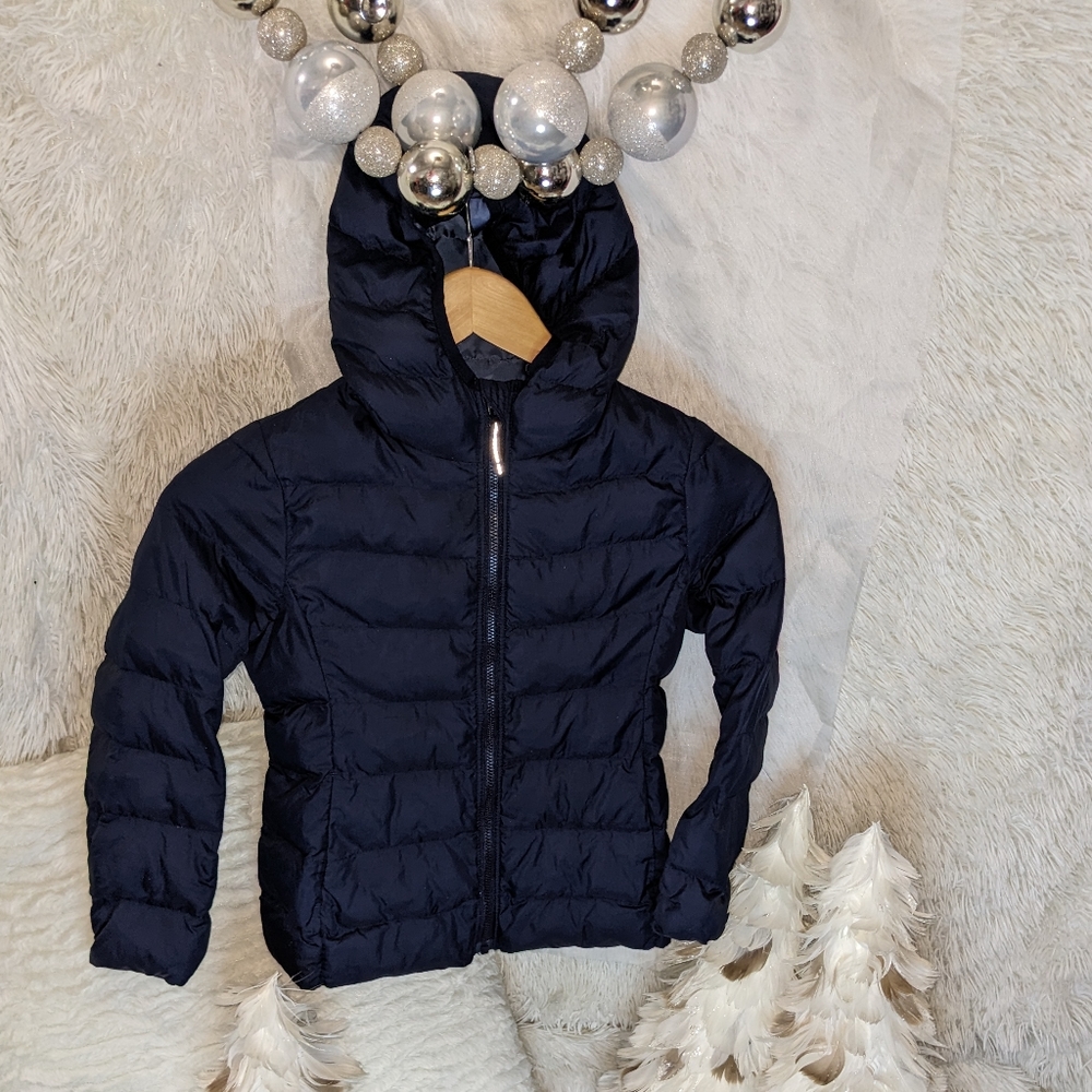 UNIQLO Washable Parka (Warm Padded) Navy Size 5-6 unisex kids coat/jacket